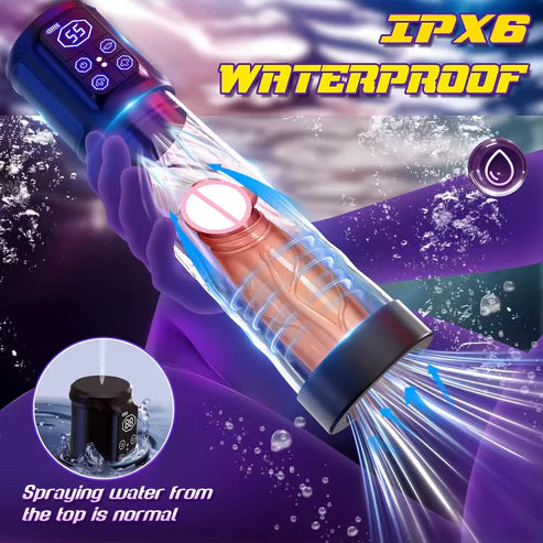 Automatic Penis Pump Trainer Masturbator with 3 Suction Intensities & 4 Training Modes