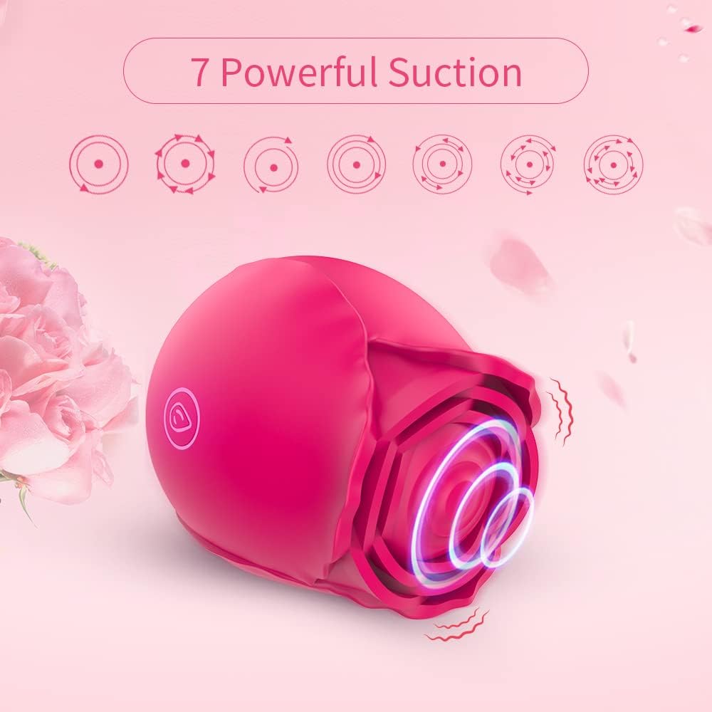 Rose Toys Vibromasseur clitoridien avec 7 modes de tapotement époustouflants