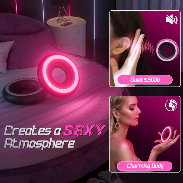 Penis Ring Vibrator Cock Ring Stimulator with 10 Powerful Vibration Modes
