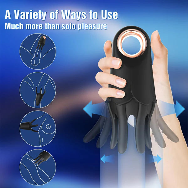 360°Training Wrapped Penis Vibrator Glans Trainer Masturbator with 7 Vibrating Modes