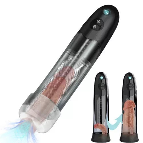 Triple-frequency Vacuum Suction with Super Waterproof Penis Pump