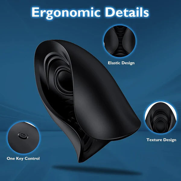 Automatic Penis Stroker Glans Massager Training Device with 10 Pulse Modes