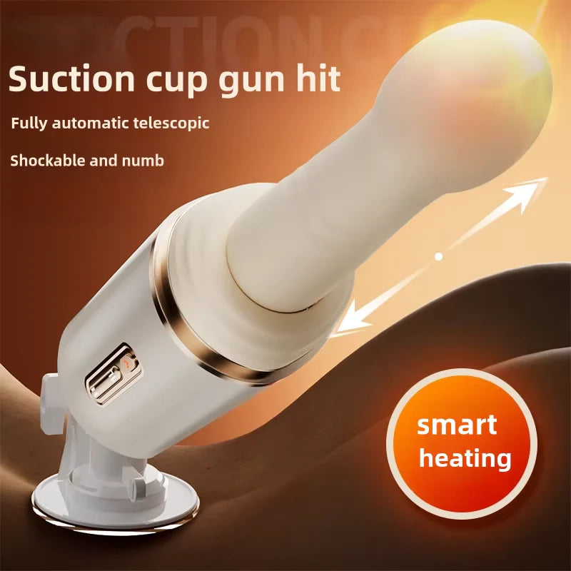 Telescopic Thrusting Dildo Vibrator Massager Sex Machine with 7 Thrusting & 7 Vibrating