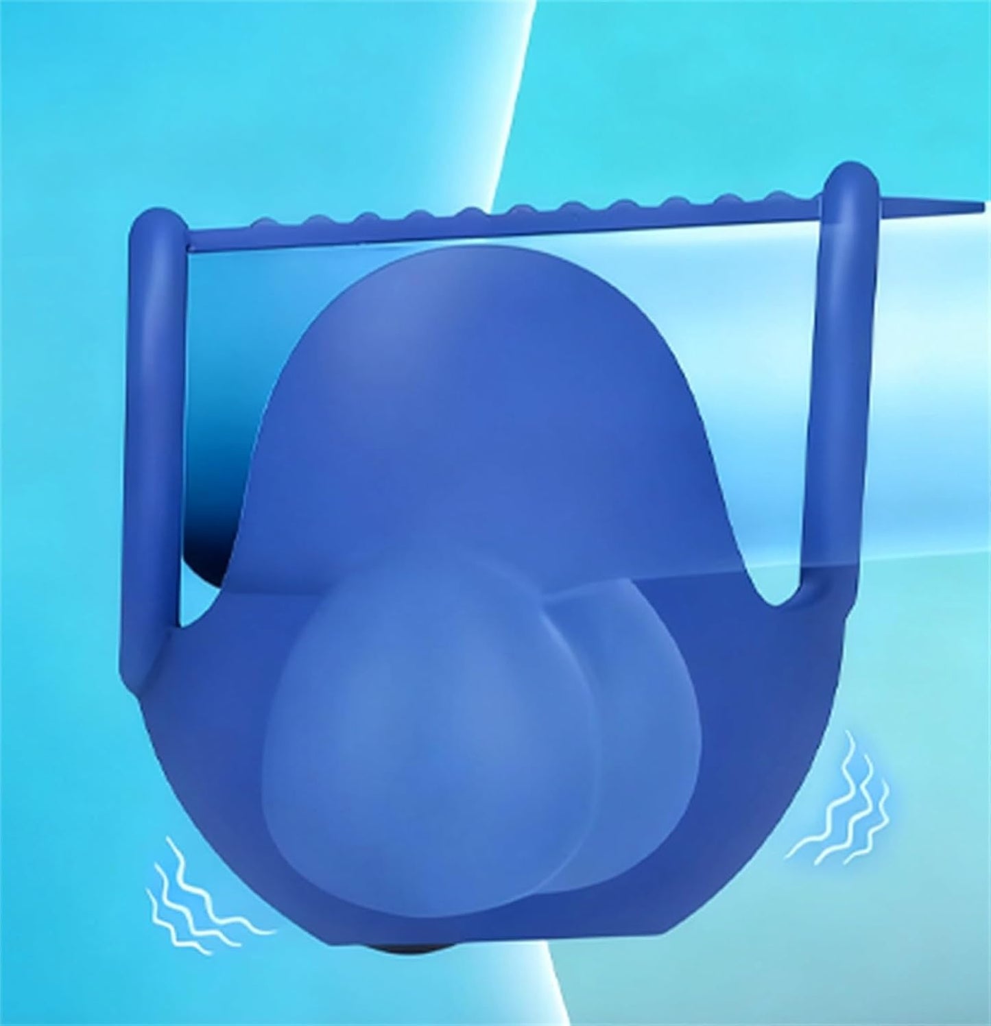 Testicle Massager Cock Ring Penis Trainer Vibrator Stimulator with 10 Vibrations Modes