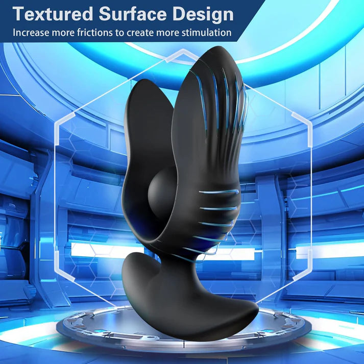Inflatable Anal Plug Prostate Massager with 10 Vibration Modes