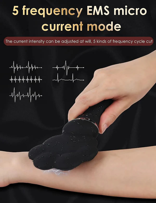 Pulse E-stim Vibrator Massager with 10 Frequency Vibration & Electric Shock