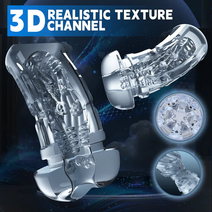 Automatic Masturbator Stroker Pocket Pussy with 10 Vibration & Suction Modes