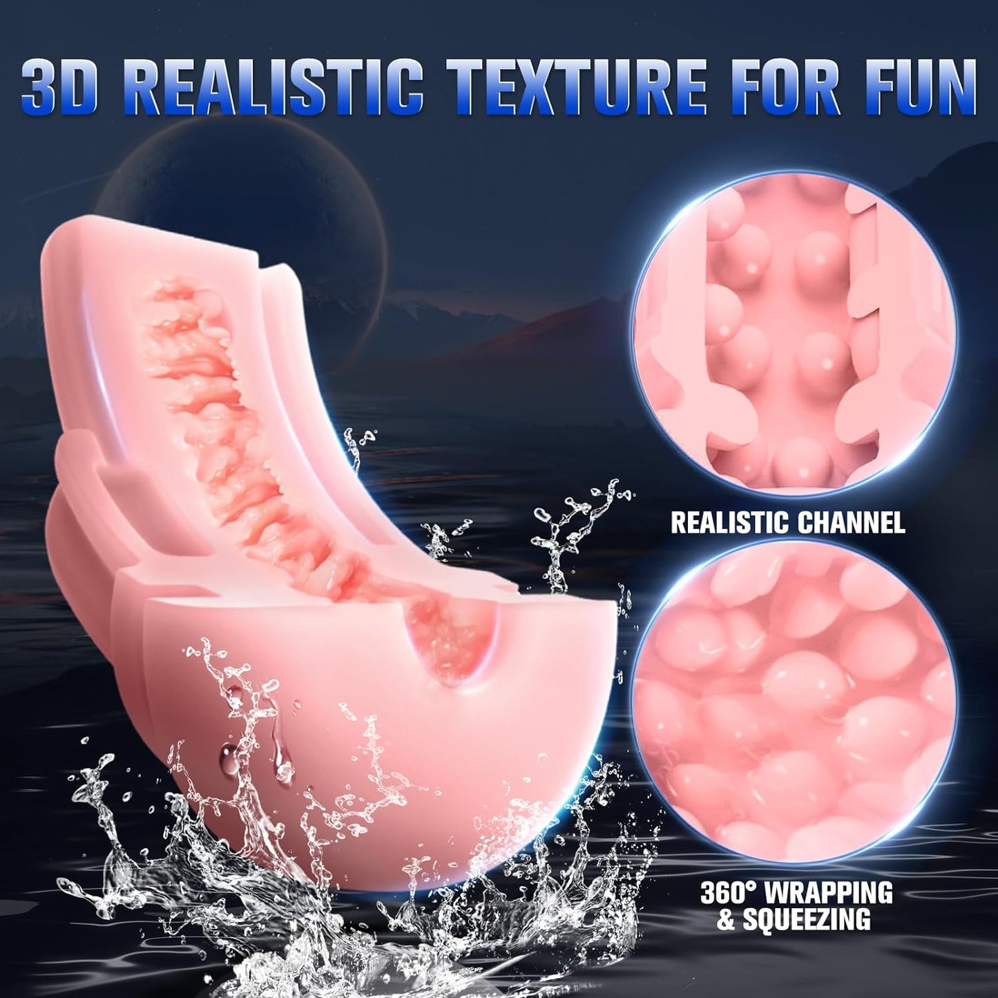 Pompe à pénis pour masturbateurs masculins à succion automatique avec 9 aspiration, 10 vibrations et chauffage