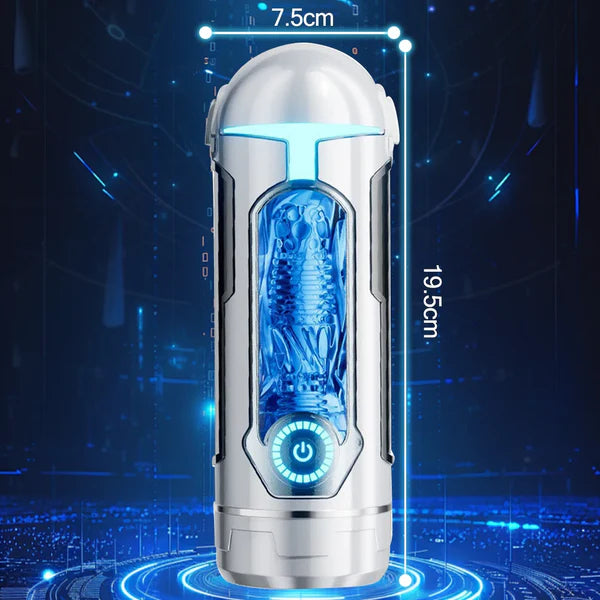 Automatic Masturbator Penis Stroker Blowjob with 10 Vibrating & Sucking & Heating