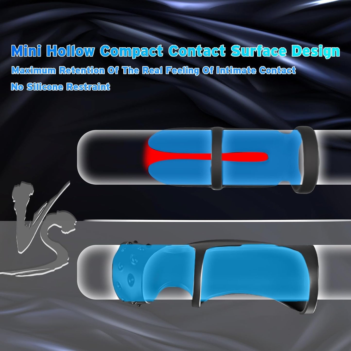 All-in-One Dual Motors Cock Ring Penis Sleeve Extender with 10 Modes