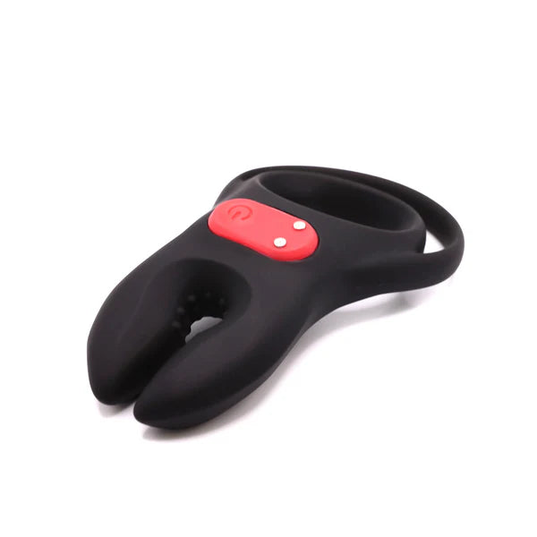 Double Motor Penis Ring Vibrator Glans Trainer Stimulator with 10 Vibration Modes