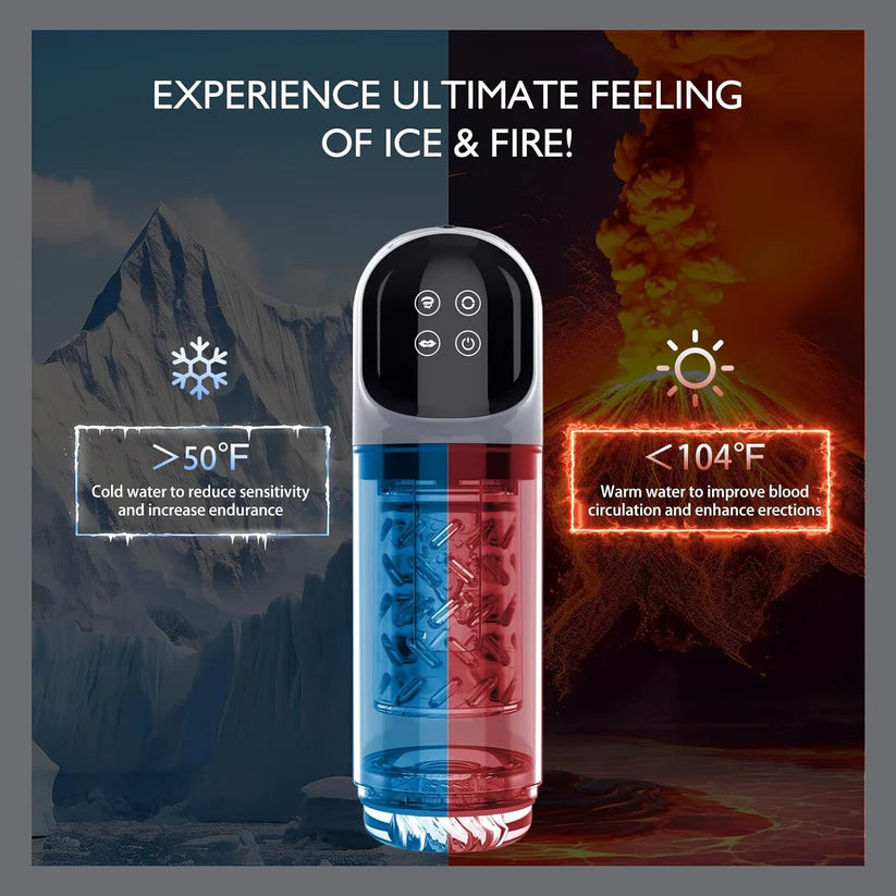 3 IN 1 Automatic Masturbator Penis Pump with 4 Pump & 7 Sucking 7 Rotating 7 Licking