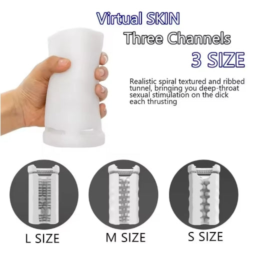 5 Vibration Modes Vacuum Sucking Pocket Pussy Male Masturbator Cup