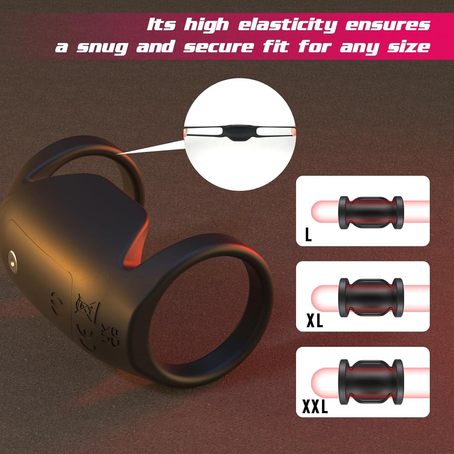 Electric Penis Trainer Vibrator Cock Ring Masturbator with 9 Vibration Modes