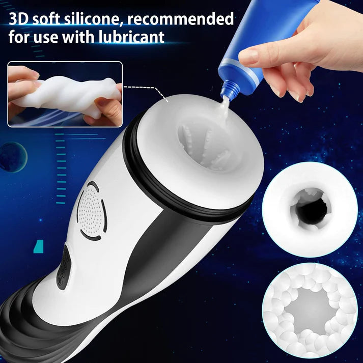 Automatic Masturbator Stroker Sex Machine with 5 Peristaltic & 10 Vibration Modes