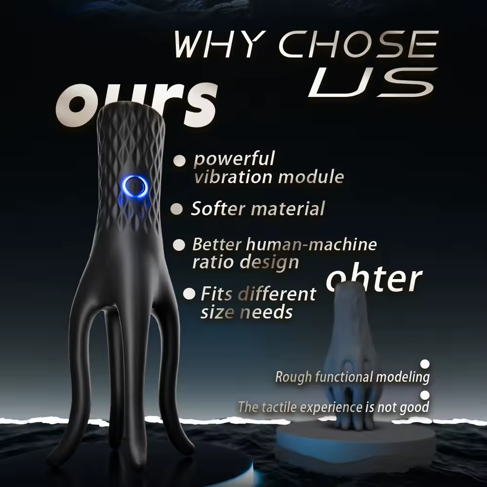 360° All Around Penis Vibrator Glans Trainer Masturbator with 10 Vibration Modes