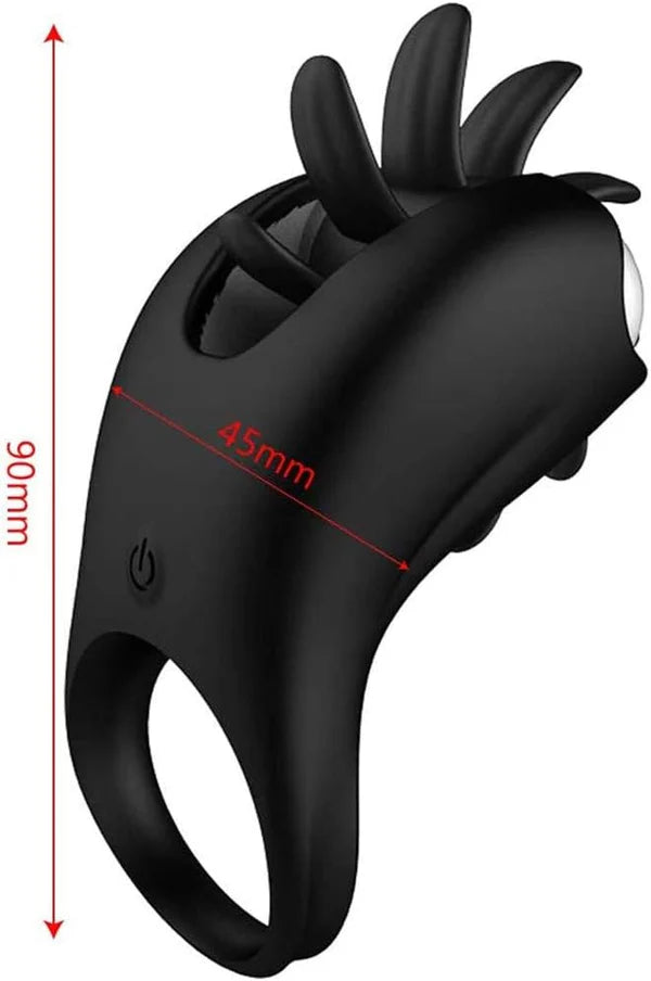Penis Ring Vibrator Glans Trainer Massager with 10 Vibration Modes