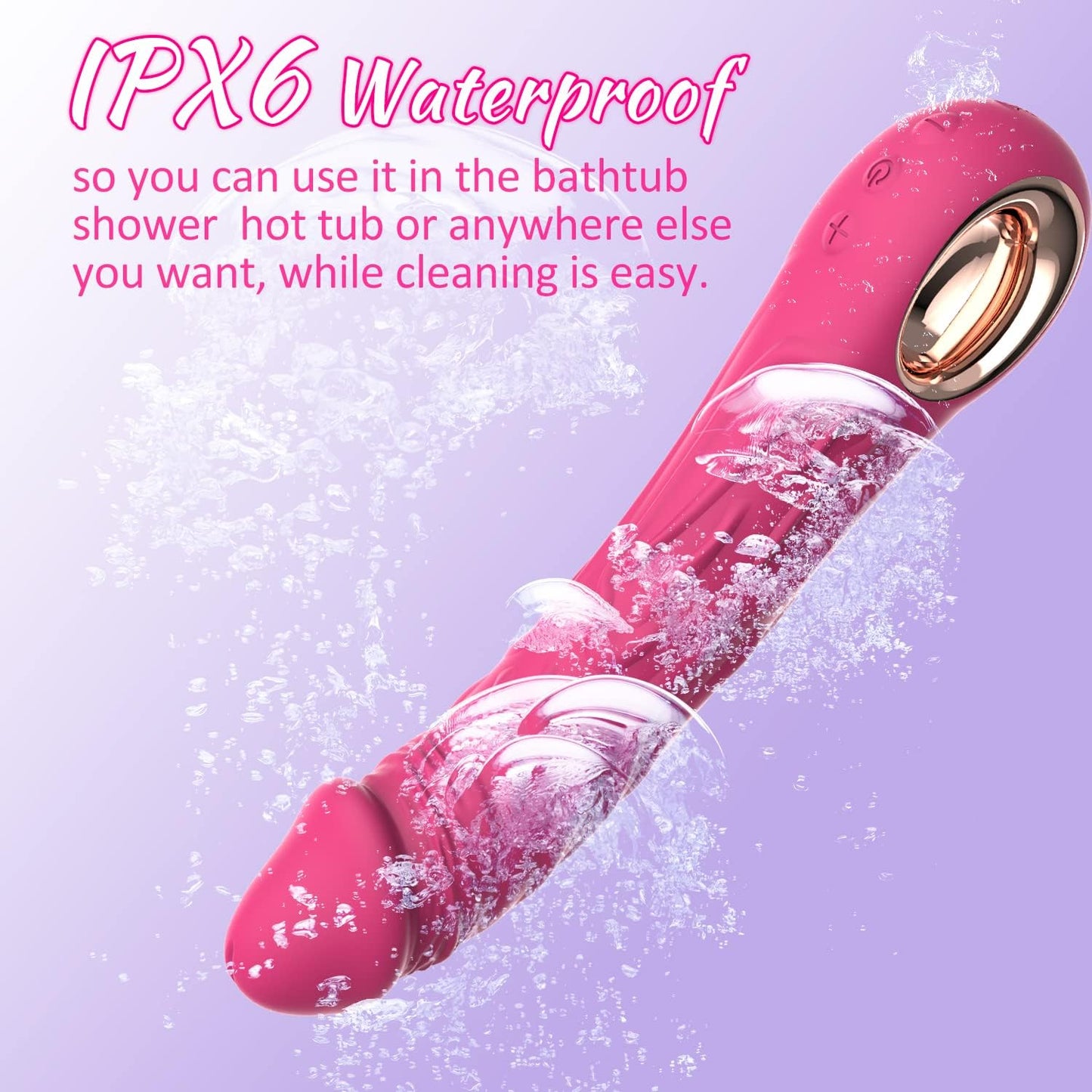 Gode vibrateur réaliste G Spot avec 10 modes de vibration puissants