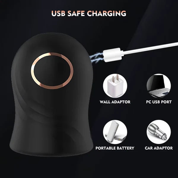 Automatic Masturbator Penis Trainer Vibrator Glans Massage with 12 Vibrations