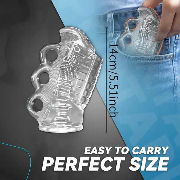 5D Channel Penis Trainer Massager Squeeze Masturbator Stroker Blowjob