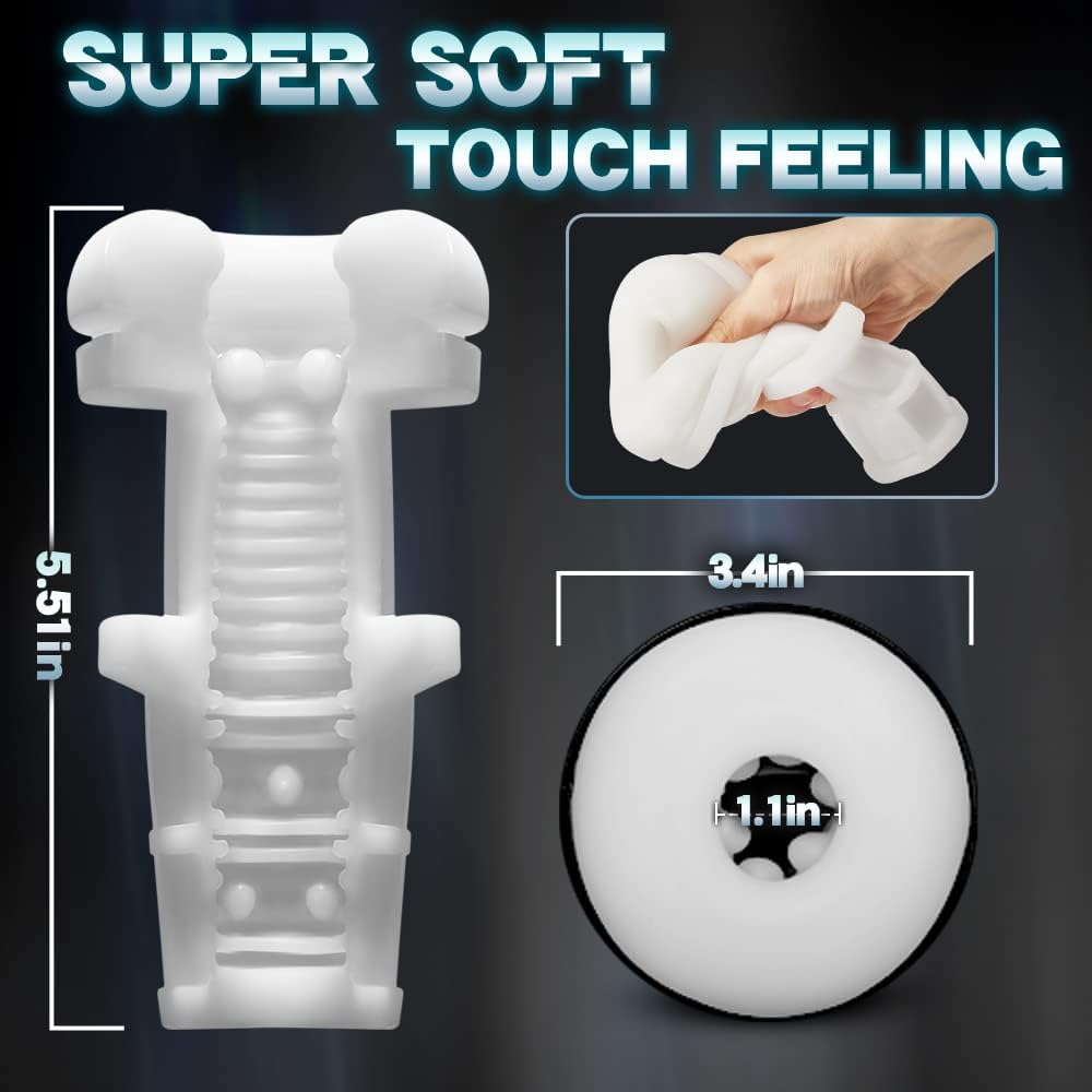 Tasse de masturbateur masculin automatique avec 7 modes de poussée et 7 modes de vibration