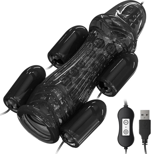 Vacuum Penis Trainer Vibrator Extender Masturbator with 5 Vibration Modes