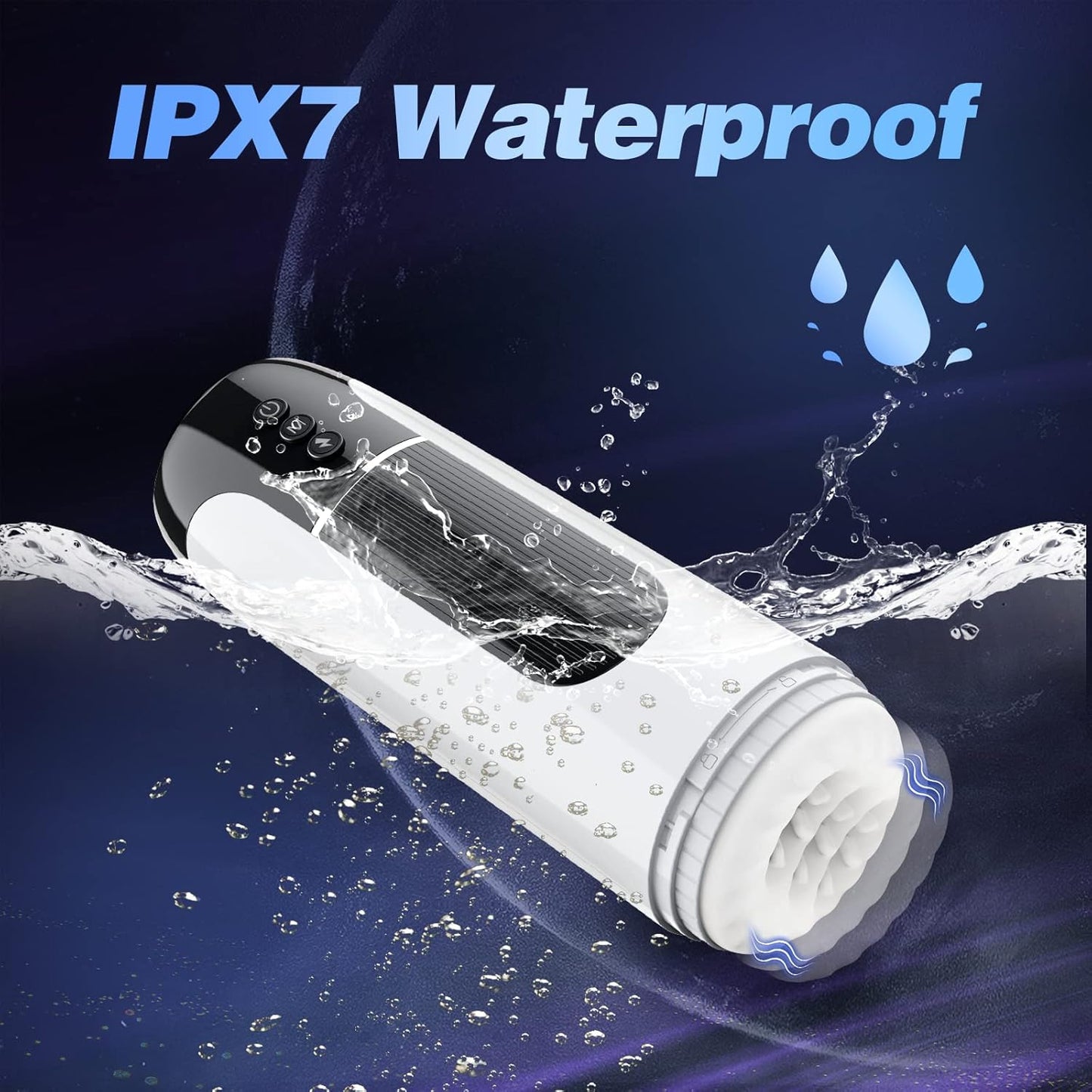 Dual Motors Automatic Male Masturbator Cup Stroker with 7 Thrusting & Vibration Modes