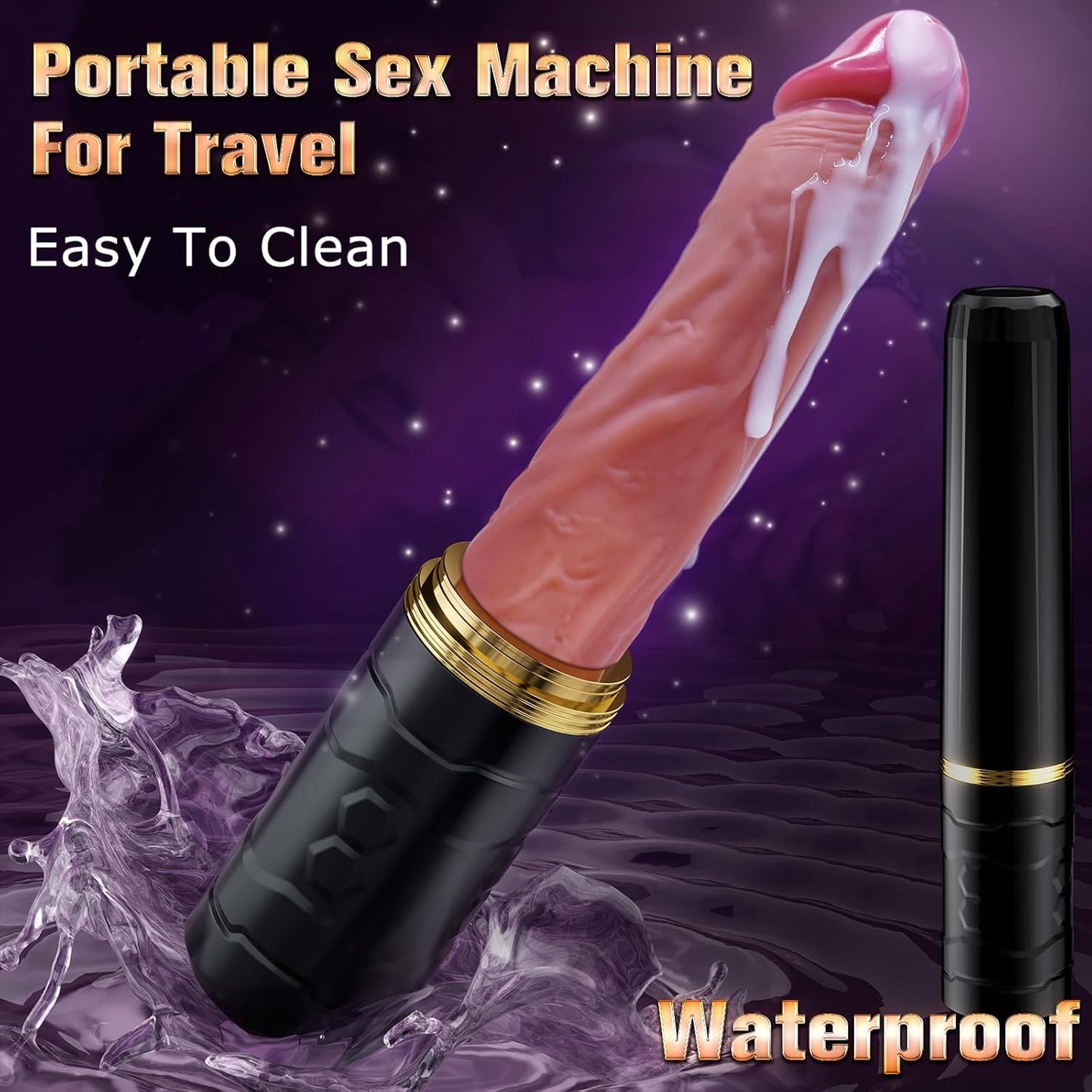 Sex Machine Realistic Thrusting Dildo Vibrator with 7 Thrusting & Vibration Modes