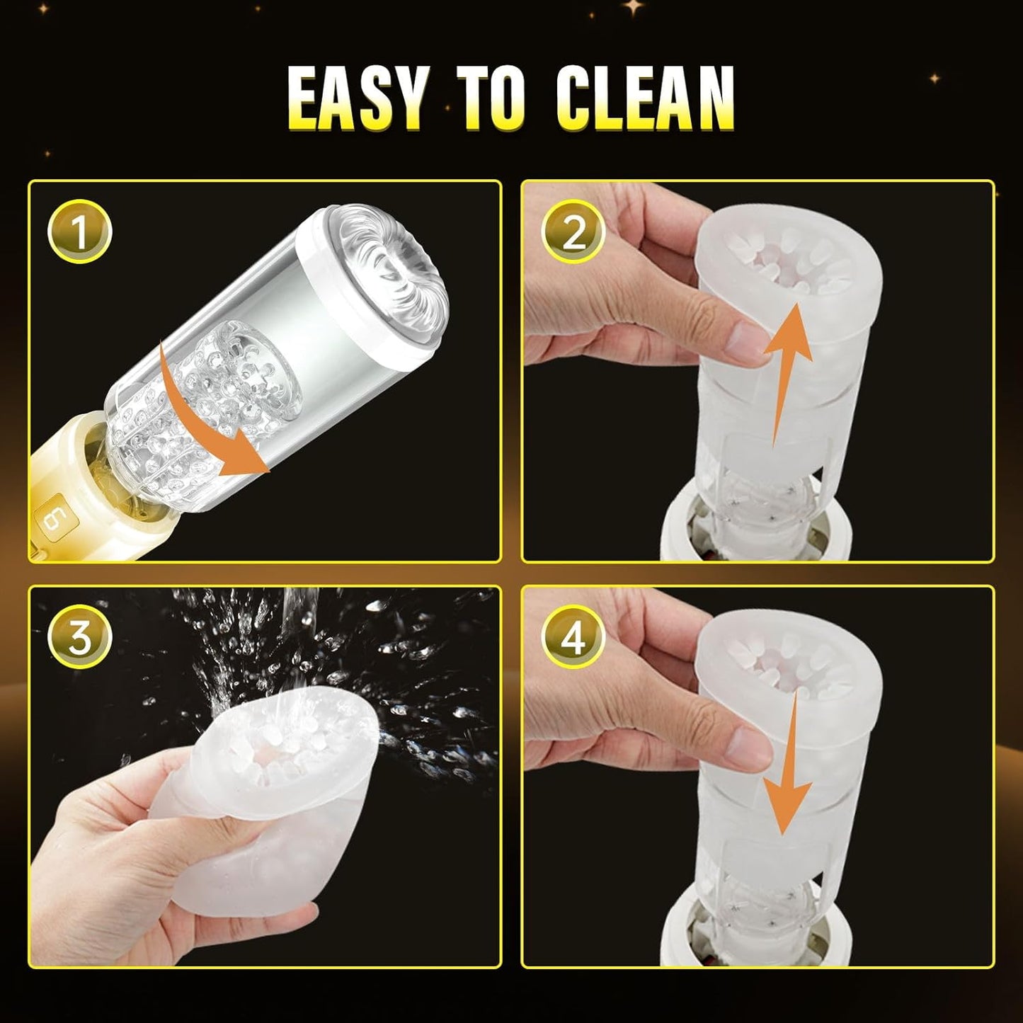 Automatic Penis Pump Male Masturbator Stroker with 9 Thrusting & Rotating Modes