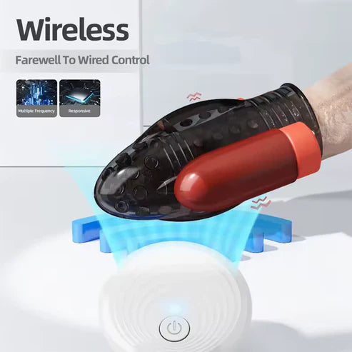 Electric Penis Trainer Glans Vibrator Stimulator Masturbator with 10 Vibration Modes