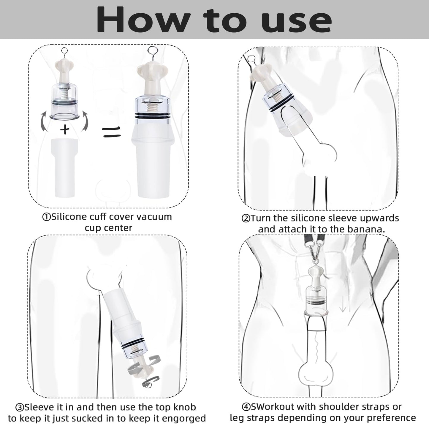 Penis Pump Extender Enlargement Masturbator Lasting Trainer