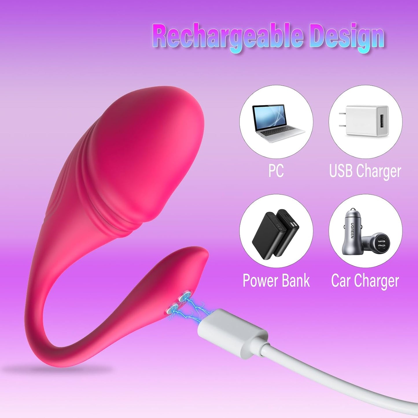 Intelligent APP Control G Spot Clitoral Vibrator with 10 Vibration Modes