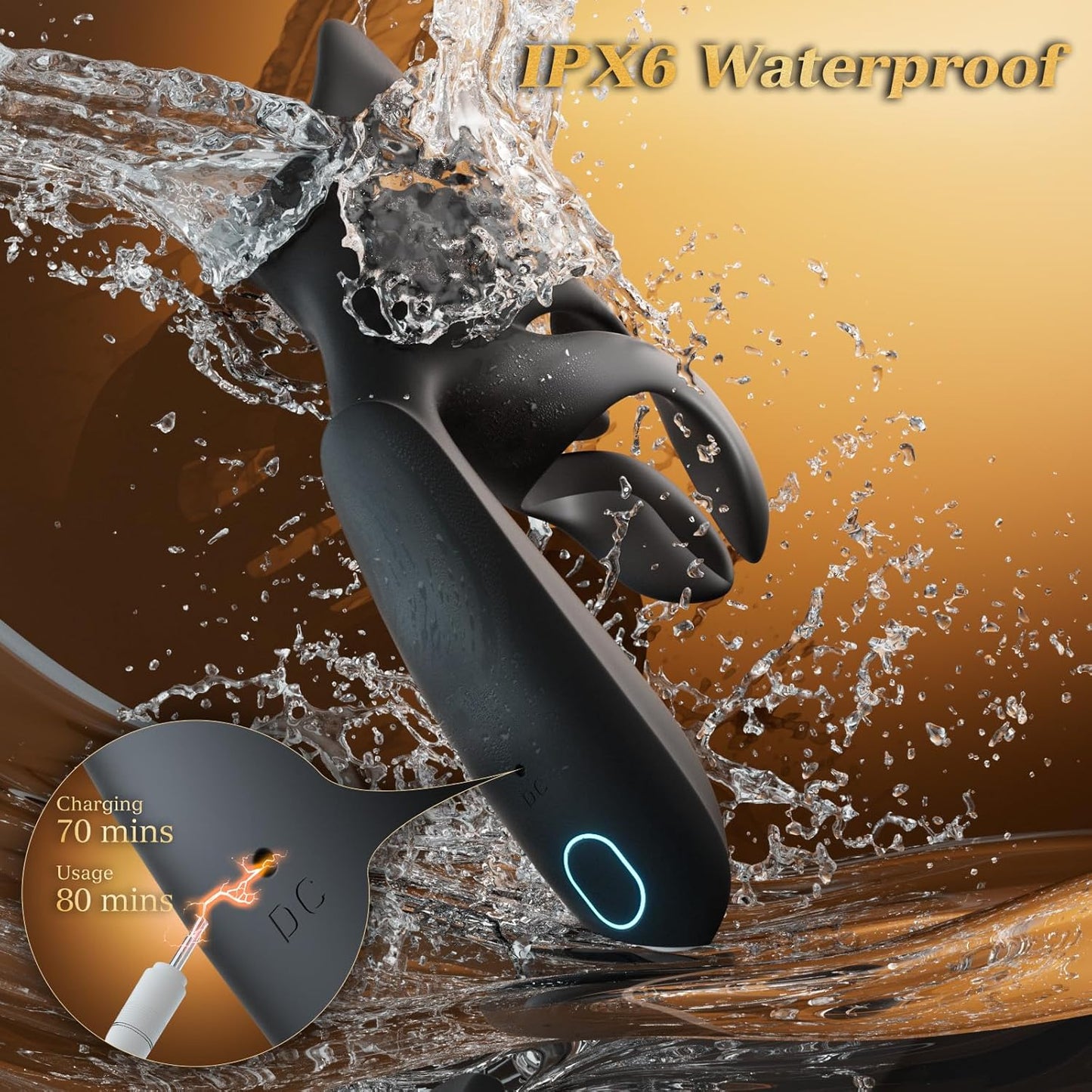Penis Trainer Vibrator Extender Male Masturbator with 10 Vibrating Modes