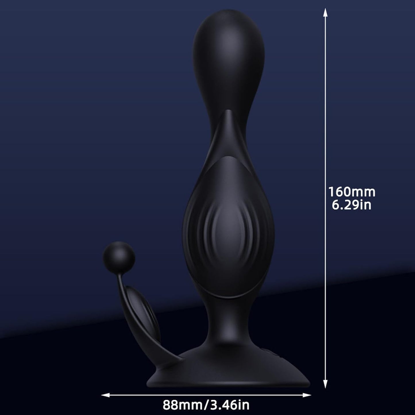 Prostate Massager Anal Beads Vibrator Butt Plug with 10 Vibration Modes