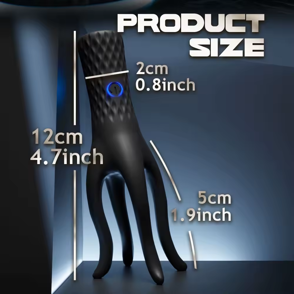 360° All Around Penis Vibrator Glans Trainer Masturbator with 10 Vibration Modes