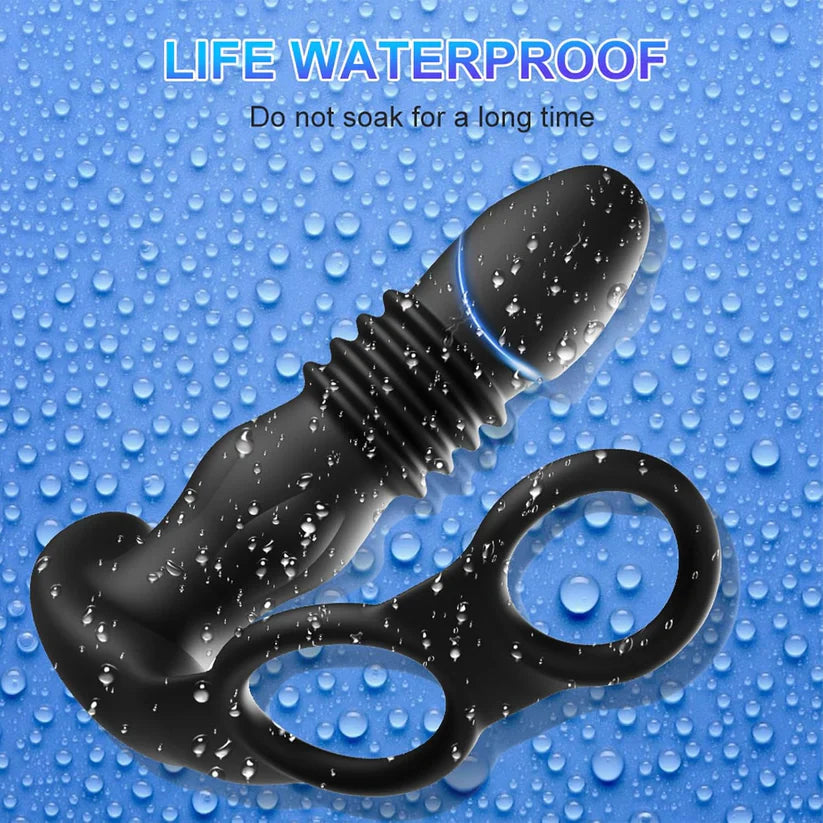 Anal Vibrator Prostate Massager Butt Plug with 10 Vibration Modes