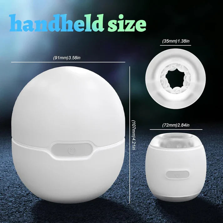 Electric Masturbator Penis Trainer Stimulator Pocket Pussy with 9 Vibration Modes