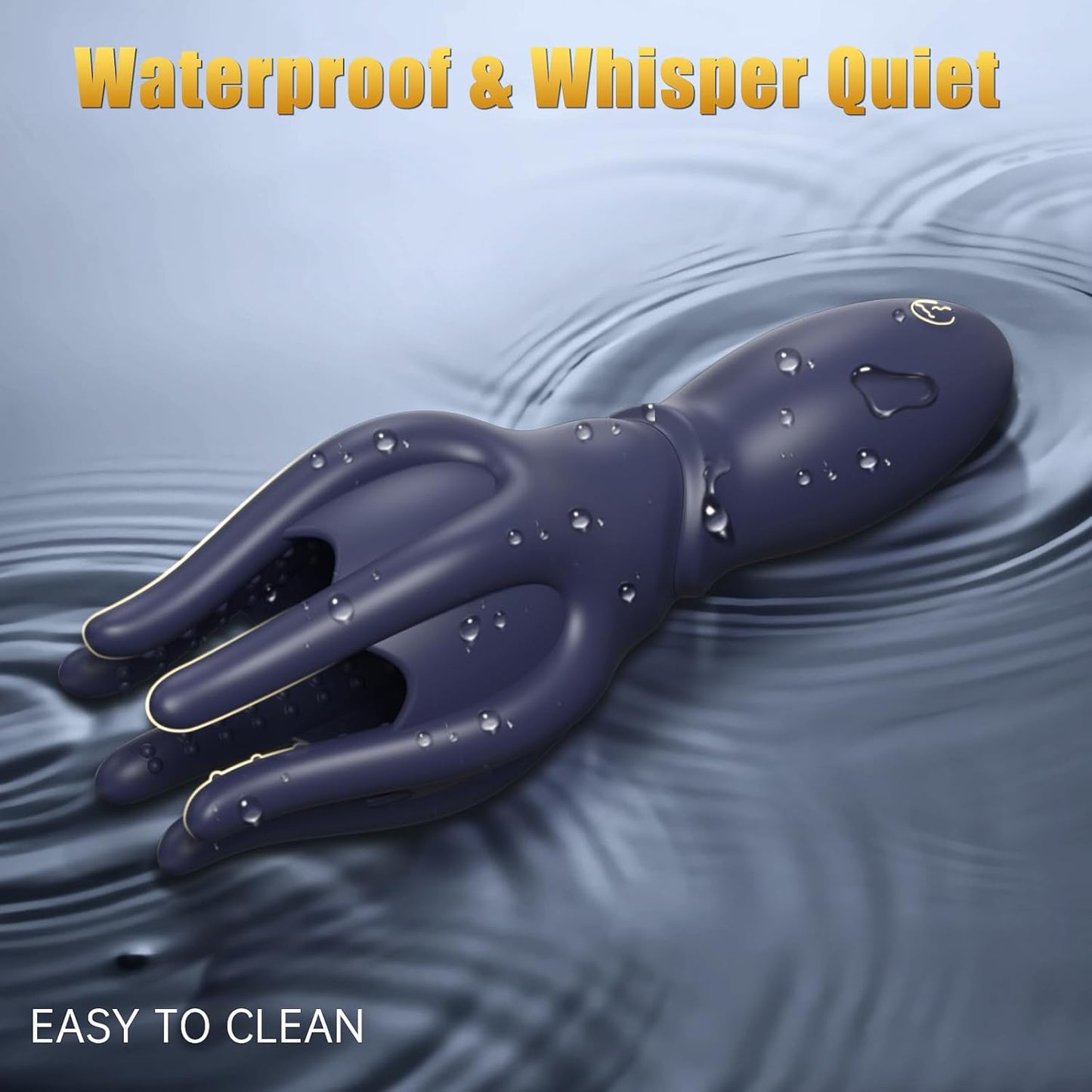 2-in-1 Penis Vibrator Glans Trainer Masturbator with 10 Vibration Modes