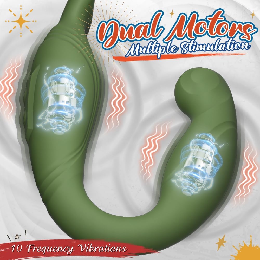 360° Rotating Butt Plug Anal Vibrators Prostate Massager with 10 Powerful Vibrating