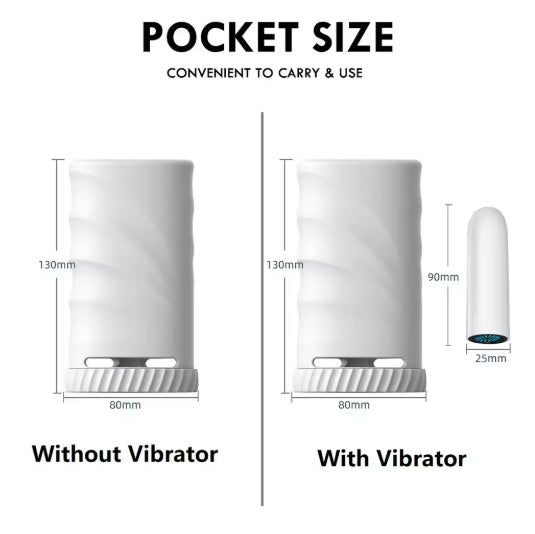 5 Vibration Modes Vacuum Sucking Pocket Pussy Male Masturbator Cup