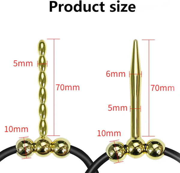 Electric Shock Cock Ring Plug Kit SM Male Chastity Cage Expander