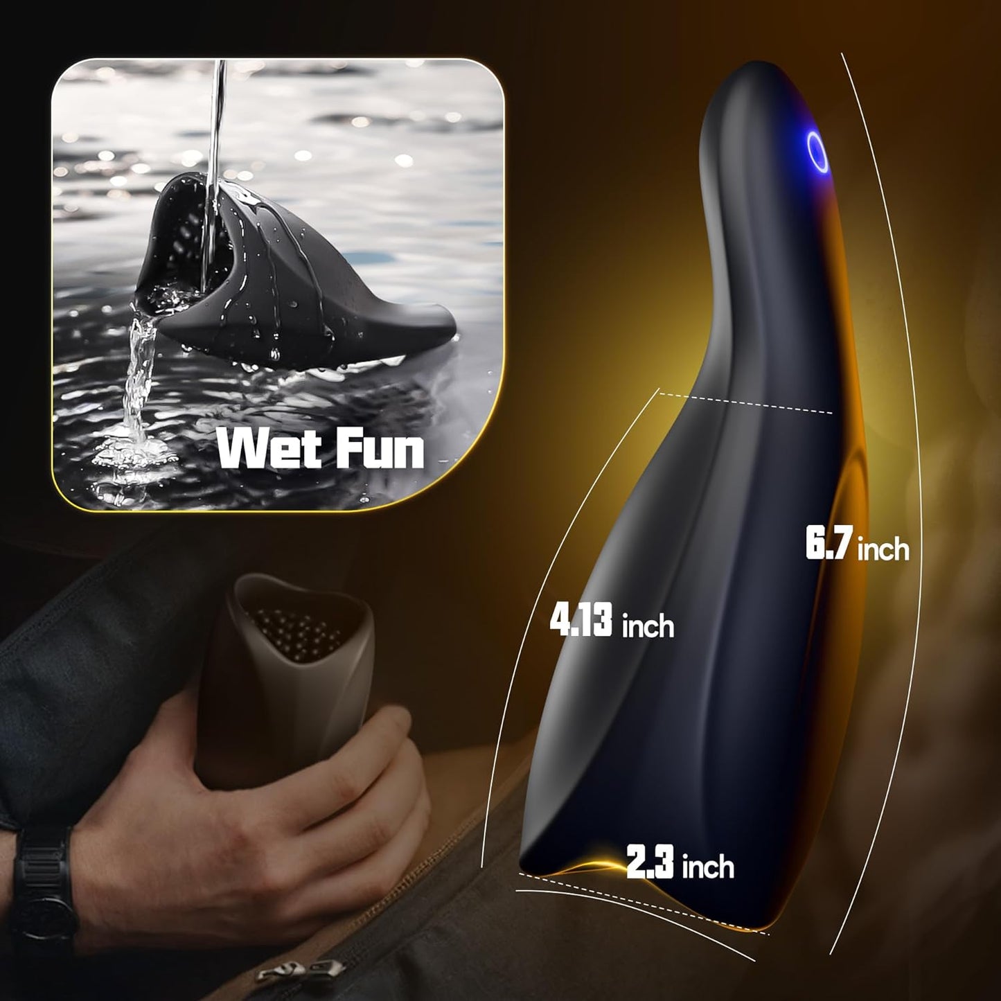 10 Exhilarating Vibrations Penis Trainer Extender Stroker Masturbator