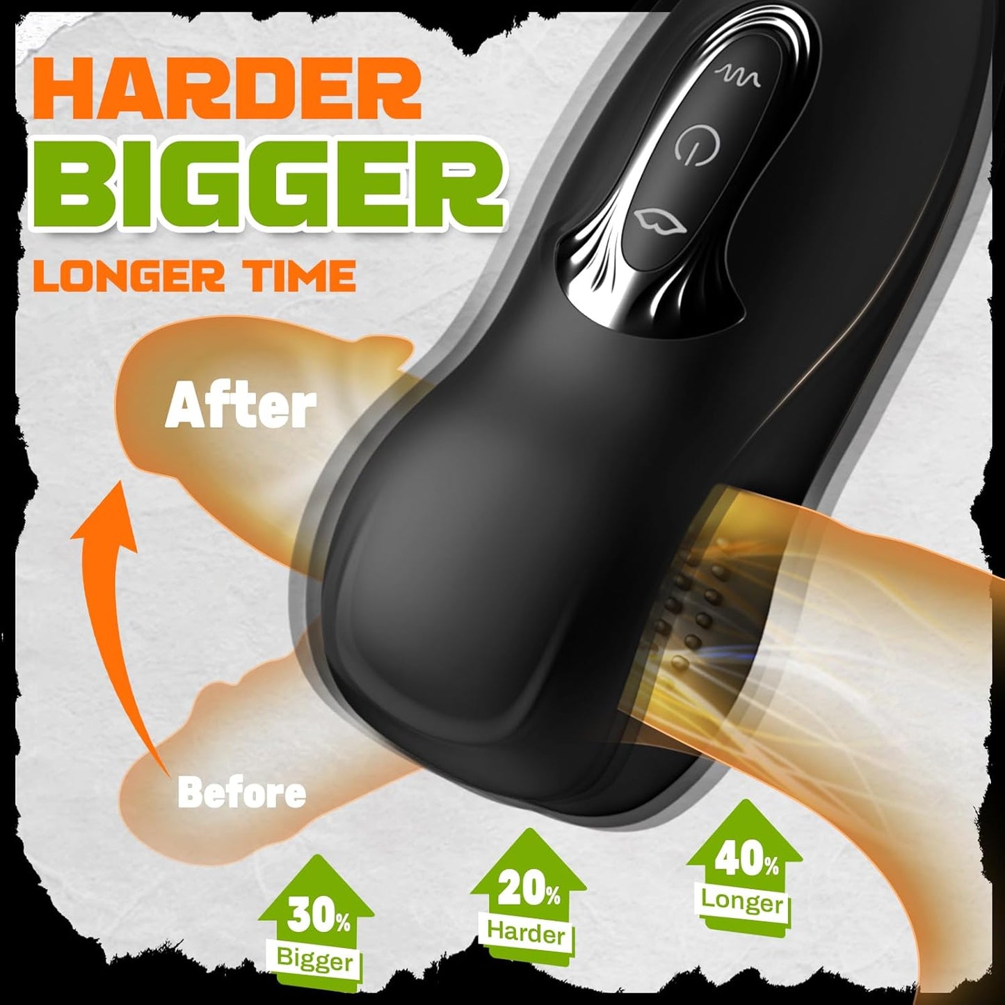 Electric Masturbator Penis Trainer Glans Stimulator with 10 Bite Modes