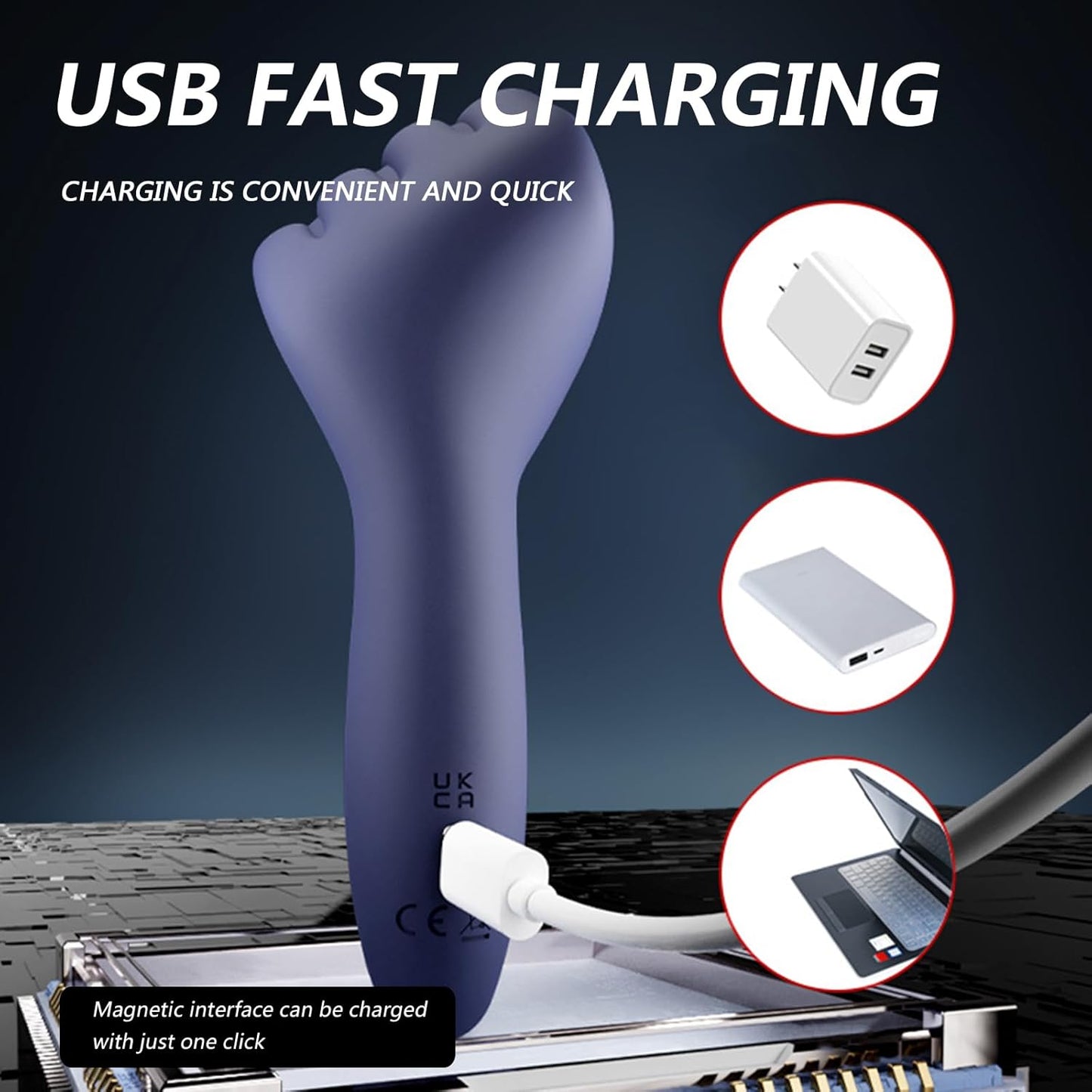 LCD Display Finger-Shaped Penis Trainer Vibrator Glans Stimulator with 9 Vibrations