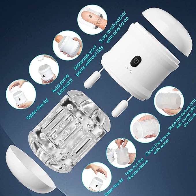 Automatic Masturbator Penis Trainer Pocket Pussy with 10 Intense Frequency