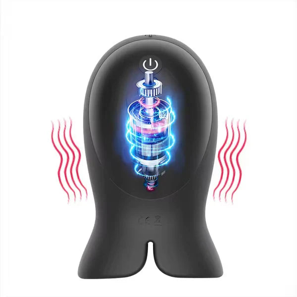 Automatic Penis Stroker Glans Massager Training Device with 10 Pulse Modes