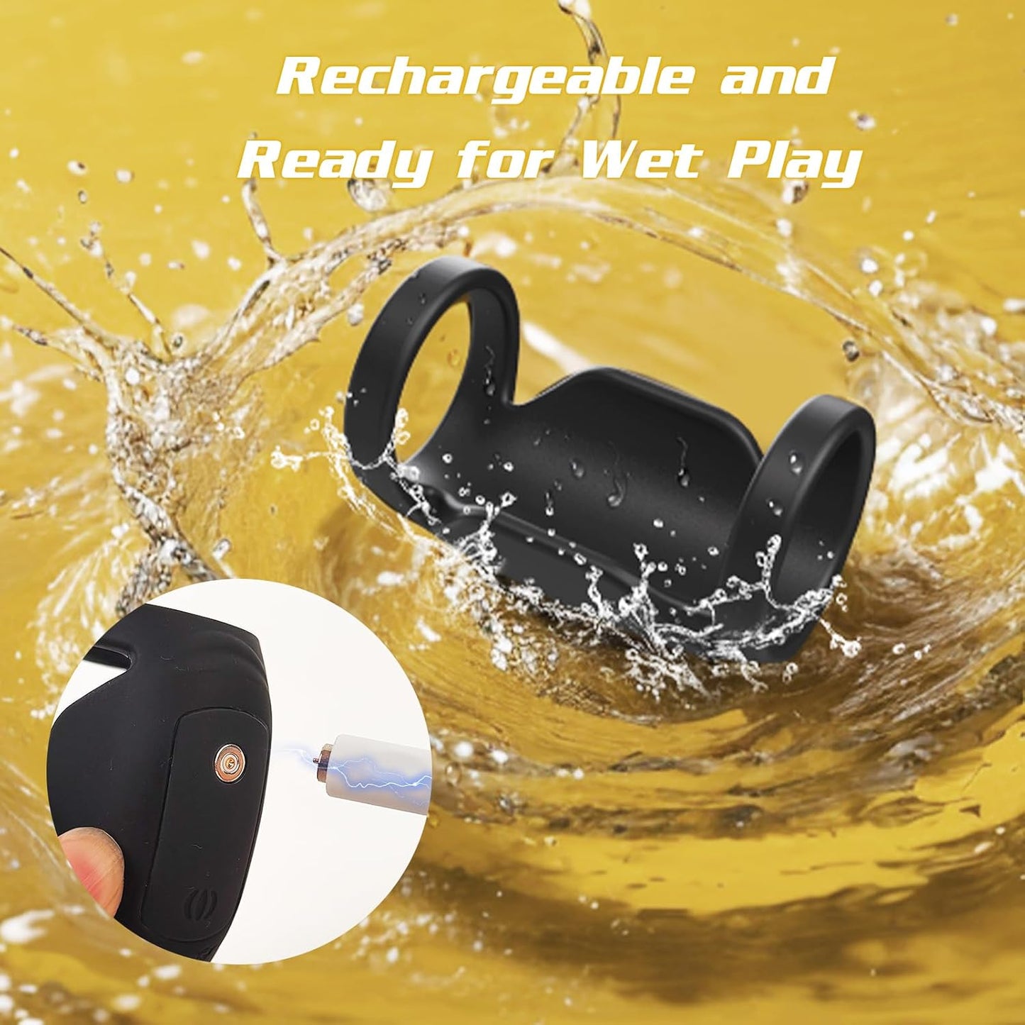 Electric Penis Trainer Vibrator Cock Ring Masturbator with 9 Vibration Modes