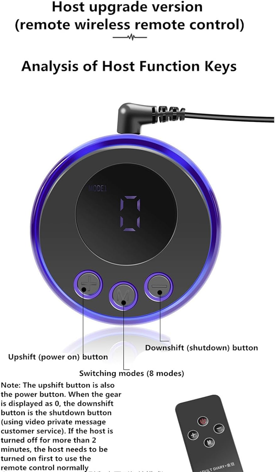 Electric Urethral Sound Stimulator Cock Ring Estim Plug Dilator Kit with 8 Modes