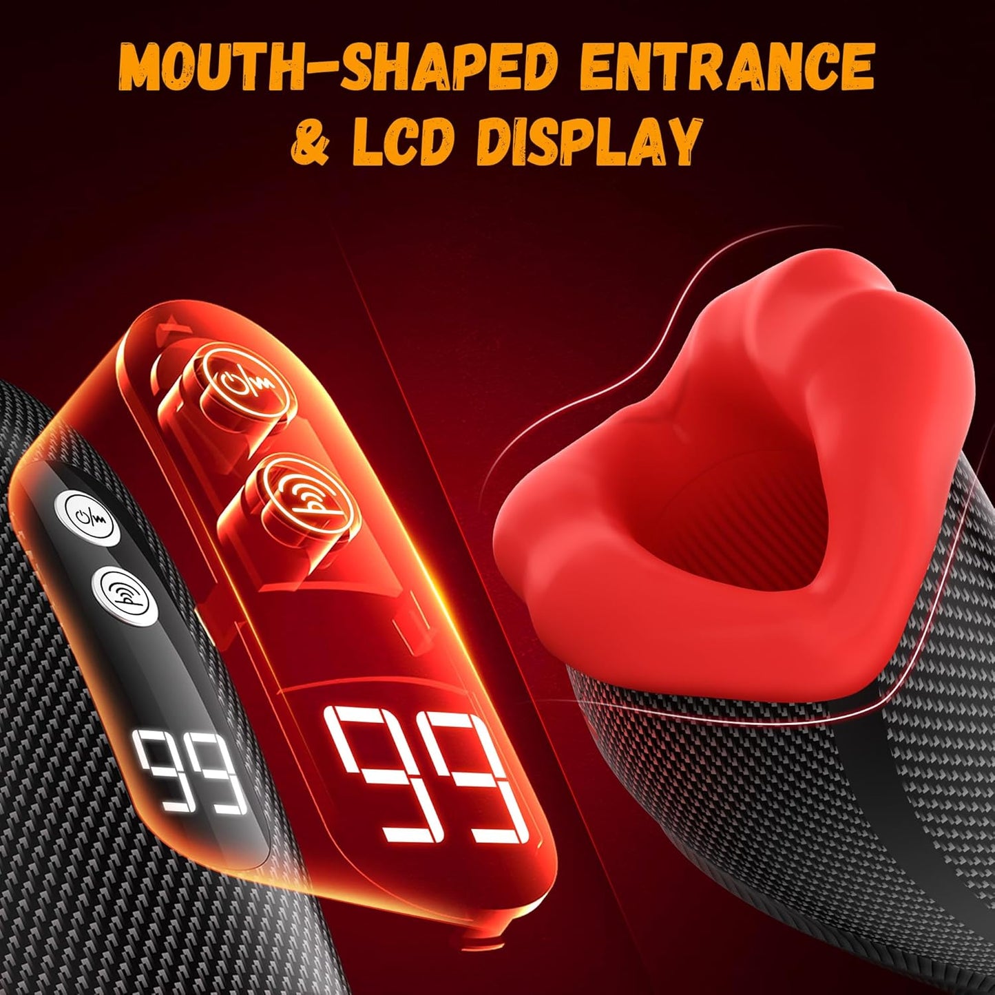 360° Wrapped Deep Throat Automatic Masturbator Stroker with 9 Tapping & Vibrating