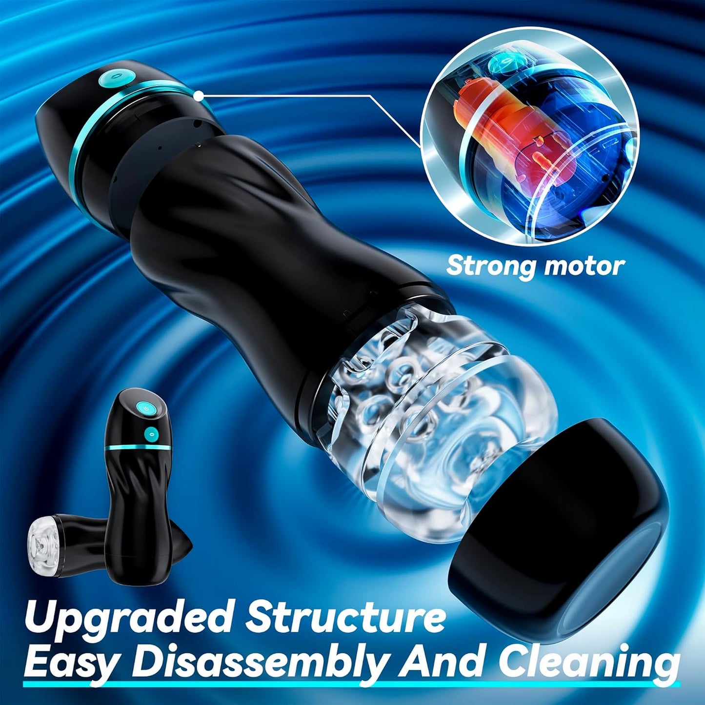 Automatic Sucking Male Masturbators Stroker Blowjob with 7 Vibration & Suction